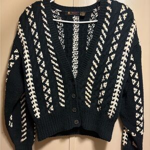 Vintage 80’s Liz Sport Cardigan- knitted by hand